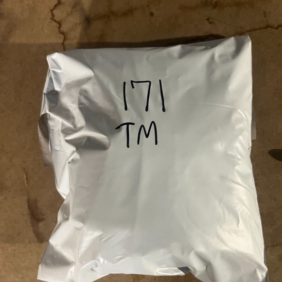 Travis Mathew Shorts Mens Size 32 Blue Check‎ "Proceed With Caution" Golf Chino - Picture 9 of 9